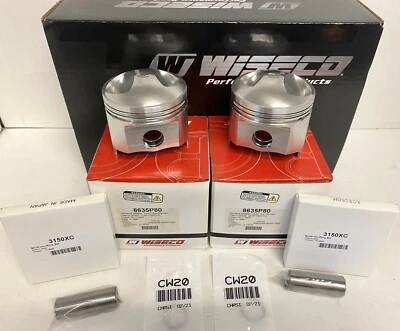 WISECO CK200 770cc 80 мм кованый большой отверстие куполообразный поршень набор YAMAHA XS650 8635P80 - Изображение 1 из 4