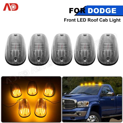 Luz de circulación 5xLED de techo de cabina ámbar para Dodge Ram 1500 2500 3500 4500 5500 Foto 1 de 4