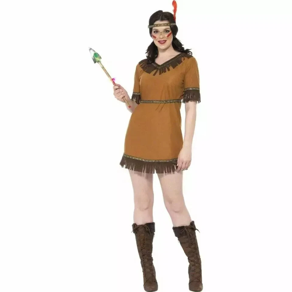 Disfraz de dama india talla única para dama Foto 1 de 1