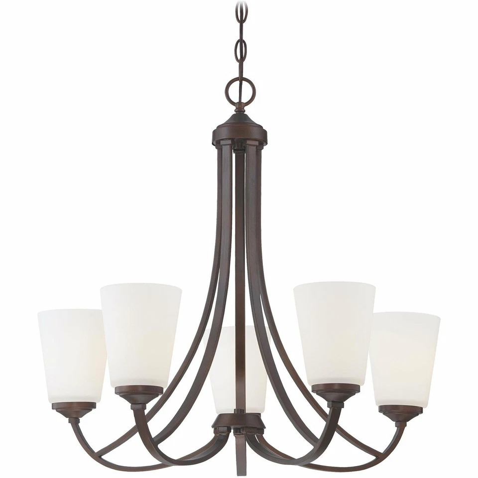 Minka-Lavery 4965-284 Overland Park 5 Light 26 inch Vintage Bronze Chandelier Ceiling Light