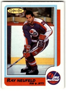 1986-87 O-Pee-Chee Ray Neufeld #177 Winnipeg Jets
