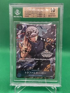 2022 Campionato Giapponese One Piece Promo Trafalgar Law ST03-008 Alt Art BGS 10 - Foto 1 di 2