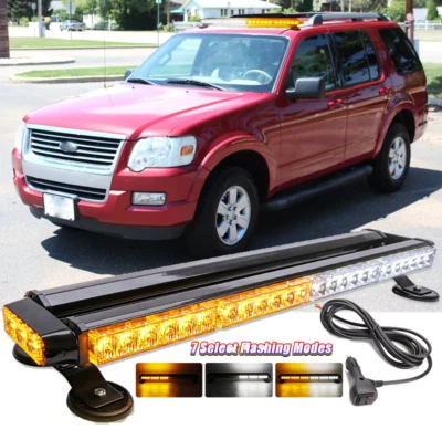 54 luces estroboscópicas LED de advertencia de emergencia para techo barra blanca ámbar para Ford Explorer Foto 1 de 4