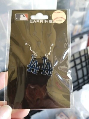 Лицензированные ювелирные изделия Главной лиги бейсбола висячие серьги (цинк) Los Angeles Dodgers - Изображение 1 из 3