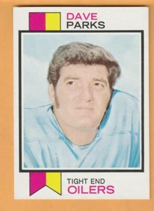 Dave Parks Houston Oilers 1973 Topps #179 Texas Tech Red Raiders - Imagen 1 de 2