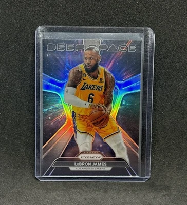 LeBron James 2023-24 Panini Prizm Basketball Deep Space Silver Prizm #7 Lakers - Image 1 of 2