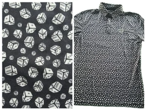 Straight Down Golf Poloshirt Herren Large Dice Al Over Print Casino Performance - Bild 1 von 7