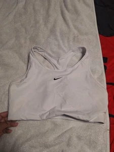 Nike Taglia Xl Donna Bianco Performance DriFit Wireless Sfoderato Sport - Foto 1 di 3
