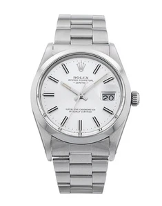 Rolex Oyster Perpetual Date 15000 Steel 34mm Silver Dial Watch - Picture 1 of 6
