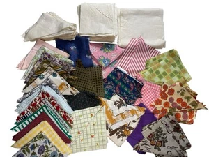 Vintage Quilt vorgeschnittener Stoff 360 Stück Baumwolle quadratisch Dreieck Teile 60er 70er - Bild 1 von 15