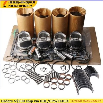 Overhaul Rebuild Kit Fit for Mitsubishi S4S-DT Engine MAM MKM75 Tractor - Image 1 of 4