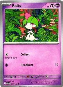 Ralts Normal 058/132 ME01: Mega Evolution NM - Picture 1 of 2