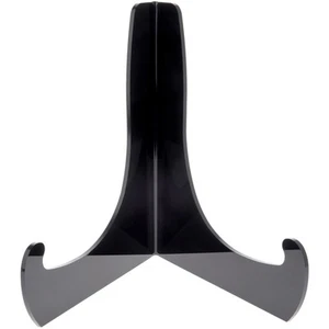 Caballete angular acrílico negro Plymor con repisas de soporte profundo 12"H x 10,625"W x 8,75"D - Imagen 1 de 1