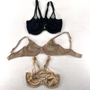 Sujetador Wacoal Mujer 36D Negro Beige Cobertura Completa Con Aros Lote 3 Malla Transparente 65124 - Imagen 1 de 10