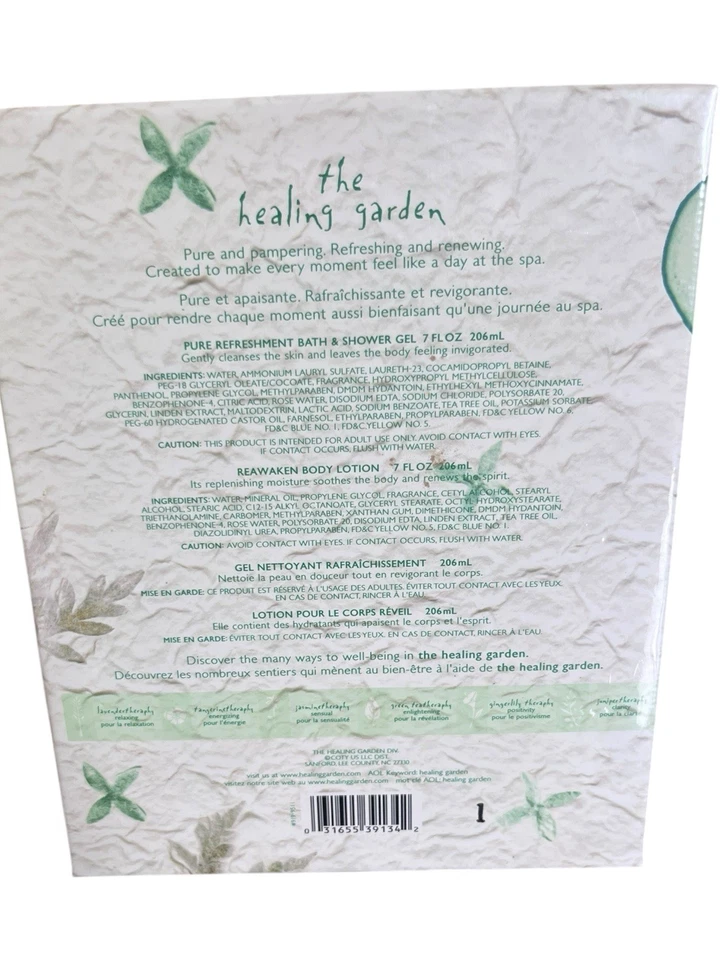 THE HEALING GARDEN PEPINO TERAPIA 2 PIEZAS SET DE REGALO - GEL DE DUCHA Y LOCIÓN CORPORAL Foto 1 de 4