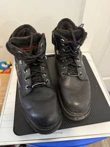 Harley-Davidson Stiefel Damen Größe 6 Schwarz Leder Schnürschuhe Motorrad Biker Schuhe - Bild 1 von 9
