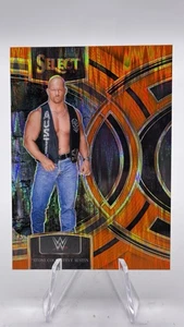 2024 Panini Select WWE - Premier Level Steve Austin #126 Orange Flash Prizm - Picture 1 of 2