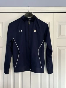 Notre Dame Under Armour Fighting Irish blaue Damenjacke mit durchgehendem Reißverschluss Größe Medium - Bild 1 von 6