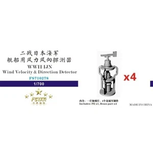FS710278 1/700 WWII IJN Wind Velocity & Direction Detector for Vessels (4 set) - Picture 1 of 4