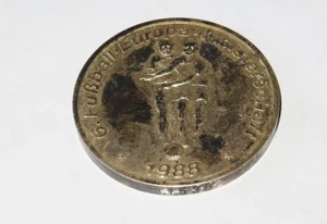 7604:MEDAILLE Europameisterschaft Deutschland 1988, Randpunze 1538,patiniert. - Bild 1 von 4
