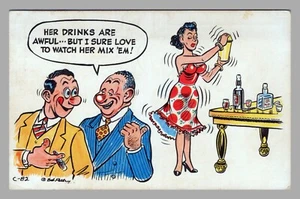 Comic Cartoon Postkarte Postkarte Risque Mount IDA AR - Bild 1 von 2