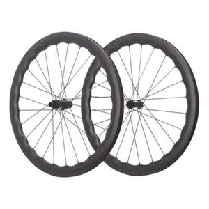 700C Carbon Road Bike Wheelset Disc Brake 50 45mm Wave Ring Center Lock Wheels - Picture 1 of 7