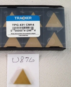 7 NEUE TRACKER (COBRA CARBIDE) TPG 431 HARTMETALLEINSÄTZE. GRADE CM14 (REF#U876) - Bild 1 von 1