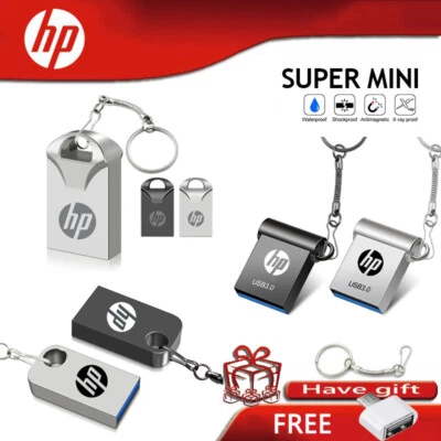 Mini HP USB3.0 UDisk Metal USB Flash Drive Memory Pen Stick Storage Device a Lot - Image 1 of 4