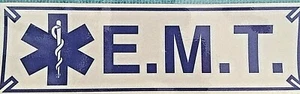 E.M.T. - con calcomanía reflectante para vehículo pesado Star of Life - 3"" x 10"" - Imagen 1 de 1