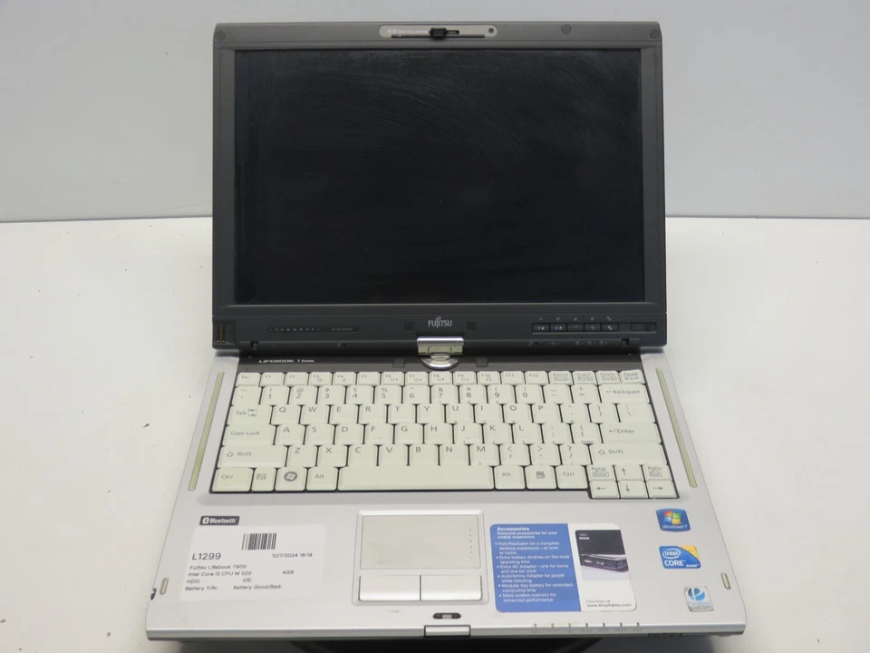 Fujitsu Lifebook T900 英特尔酷睿 i5 CPU M 520 2.40GHz 4GB 无硬盘 无 Batt — 第 1/4 张图片