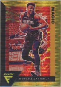 2020-21 Panini Flux Wendell Carter Jr Gold Pulsar Prizm Orlando Magic #127