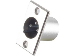 XLR Einbaustecker Flanscheinbau Eckig Male Männlich 3-pol Einbaubuchse 3 Polig - Bild 1 von 3