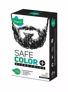 Certified Organic Chemical & Allergy Free Bio Natural Beard Hair Black Color USA - Picture 1 of 9