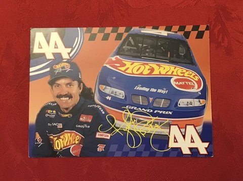 Kyle Petty #44 Bio PostCard, Mattel Hot Wheels, New Wave Images Cover
