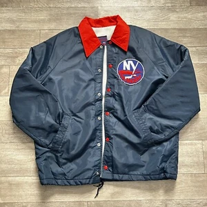RARE New York Islanders Vintage 80s Islanderyak Bomber Jacket NHL Hockey - Picture 1 of 10