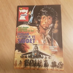 Rambo Sylvester Stallone Magazine 1988 Peter Strauss Joan Baez Arnold Schwarzene - Picture 1 of 8