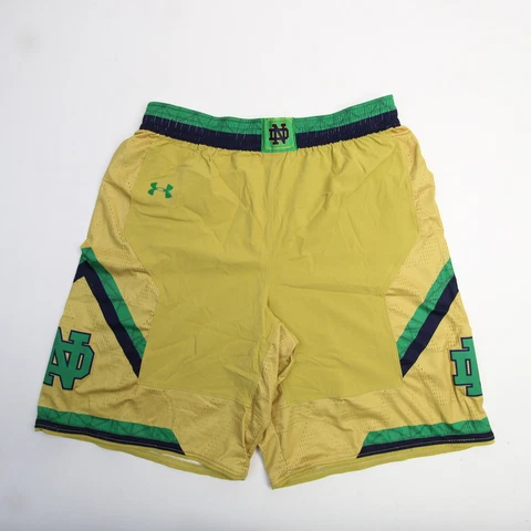 Notre Dame Fighting Irish Under Armour Game Shorts Men's Gold Used Cover