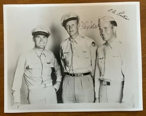 Segunda Guerra Mundial Flying Tigers Fighter Aces Ed Rector Tex Hill Foto Firmada - Imagen 1 de 3