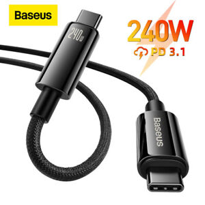 Baseus 240W PD3.1 Fast Charging Cable Type-C to Type-C Cable for MacBook Samsung
