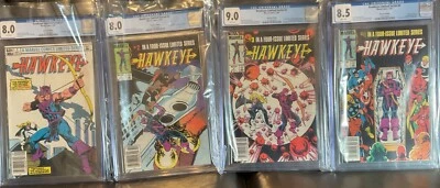 Marvel 1983 Hawkeye #1, #2, #3, #4 - CGC 8.0-9.0, Serie Limitada 1983 Foto 1 de 4