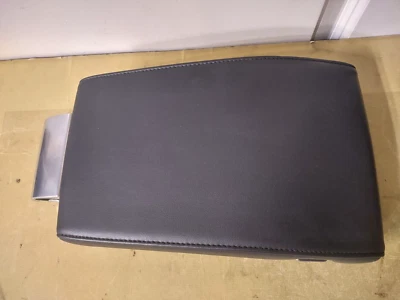 NICE -- 2007-2015 Volvo S80 Black Leather Center Console Armrest Lid Arm Rest - Image 1 of 4