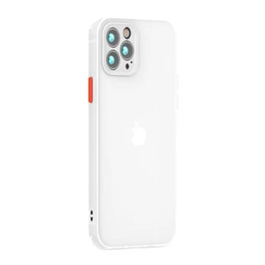 BUMPER COVER CUSTODIA PER APPLE IPHONE 12 PRO (6.1) IN TPU BIANCO ANTIURTO - Foto 1 di 5