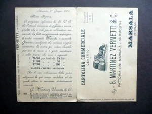 Martinez Vernetti & C. Marsala Vermouth Postkarte Tarantella 1904 - Bild 1 von 2