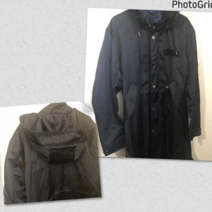 Truth by Republic Mens Medium Black Hooded Parka Coat Raincoat NWT $138 - Picture 1 of 16