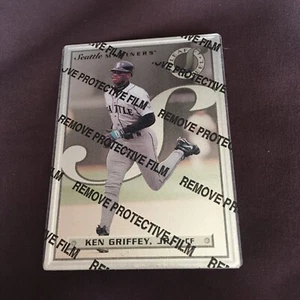 1996 Leaf STEEL STATS Ken Griffey Jr. #52/77 With Protective Film RARE! - Picture 1 of 4