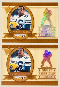 (2) Antonio Freeman 1999 Rookies & Stars Great American Heroes /2500 Lot #GAH-11 - Bild 1 von 2