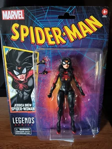 NEW Hasbro Marvel Legends Retro Spider-Man Jessica Drew Spider-Woman 6" Figure - Picture 1 of 3