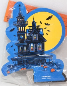 VNTG 6" AMSCAN WABENTISCHDEKORATION SPAZIERHAUS NEU IM PAKET HALLOWEEN - Bild 1 von 3