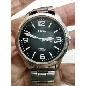 Timex Sunburst Gray Gradient Men's Vintage Watch - Picture 1 of 12
