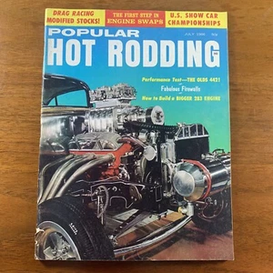 Popular revista Hot Rodding julio 1966 Chevy Corvette 1957 muy buen estado - Imagen 1 de 11
